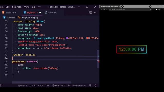 Aprenda a fazer um relógio digital [ com HTML, CSS e JavaScript ] смотреть онлайн