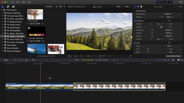 Animate Still Images in FCPX - Final Cut Pro Tutorial 2019 смотреть онлайн