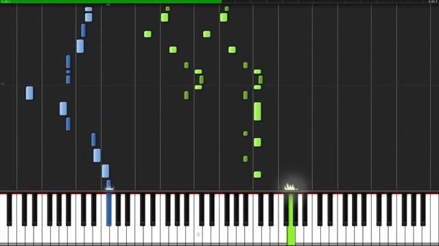 Undertale (Napstablook Theme) - Synthesia Piano Tutorial смотреть онлайн