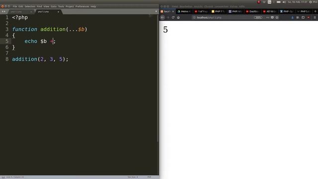PHP 7: The splat operator | Tutorial Nr. 20 смотреть онлайн