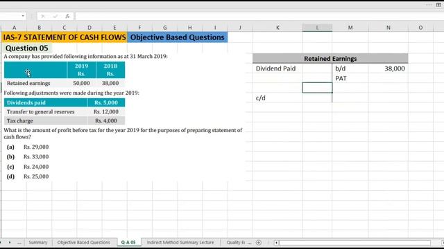 ICMA M4-FACR | IAS-07 Statement of Cash Flows | Exam Questions | #icmap Lectures смотреть онлайн