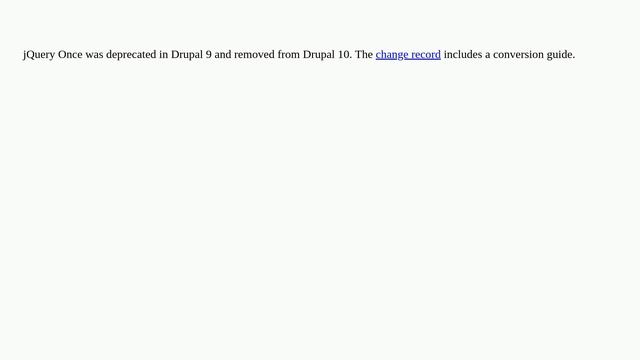 Drupal: Why does this JavaScript once implementation not work? closed смотреть онлайн