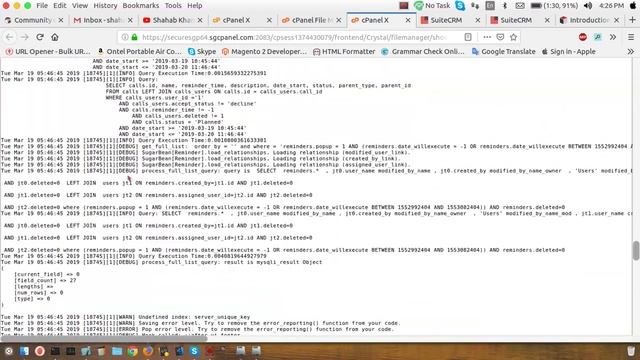 SuiteCRM Logging,Debug,Diagnostic Tool ,VIew and Search Logs смотреть онлайн