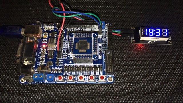 MSP430F149 RTCC With TM1637 Blue Seven Segment Display