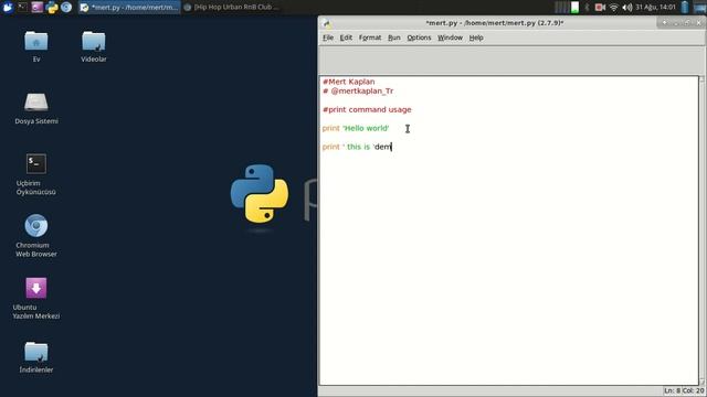 Programming on Linux - Python print command смотреть онлайн