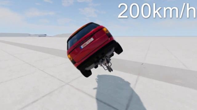 Range Rover Vogue vs Guard Rails - BeamNG.Drive смотреть онлайн