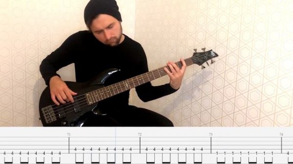 HIM - Killing Loneliness Bass Cover (Tabs)