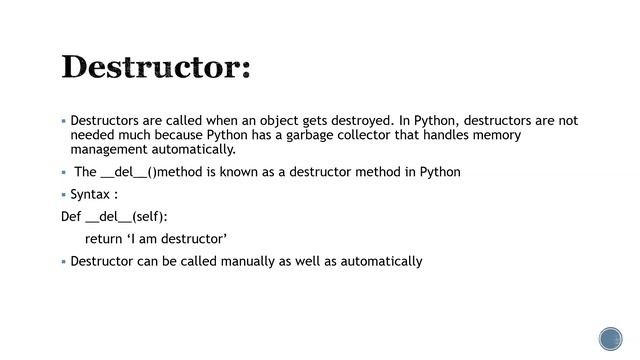 Constructor, Destructor In Python With Practical Examples | Python Interview Question смотреть онлайн