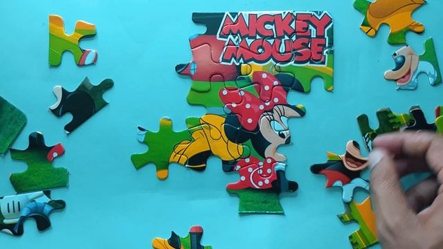 LETS PLAY PUZZLE MICKEY AND MINNIE | MENYUSUN PUZZLE JIGSAW MICKEY MOUSE смотреть онлайн