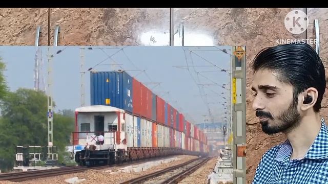 Diesel Vs Electric Double Stack Cointainer Reaction Pakistan | Pakistani Reaction Indian Locomotive смотреть онлайн