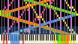 Rush E  piano backwards  Original vs rewind.