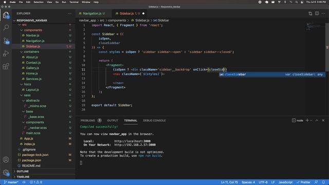 Responsive Navbar with React & SASS - Part 3 смотреть онлайн