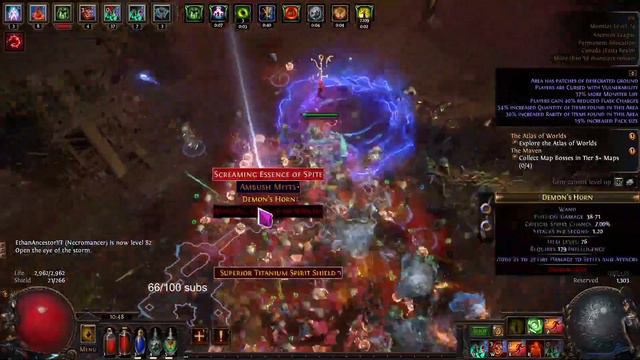 [Path of Exile 3.22] Ancestor League Day 1 Build Diary for Minion Necromancer - 1174 смотреть онлайн