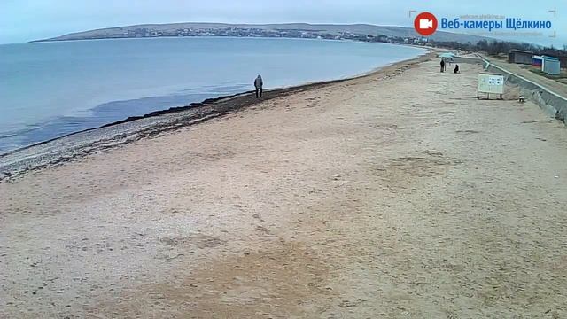 Пляж в Щёлкино, 19.11.2016 - time-lapse с камеры 5 смотреть онлайн