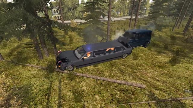 БАНДИТСКИЙ ГОРОД! КОРТЕЖ ПРЕЗИДЕНТА ЗАЕХАЛ В ОПАСНЫЙ РАЙОН | BeamNG.drive смотреть онлайн