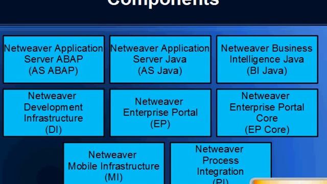 SAP NetWeaver Technology Stack Overview смотреть онлайн