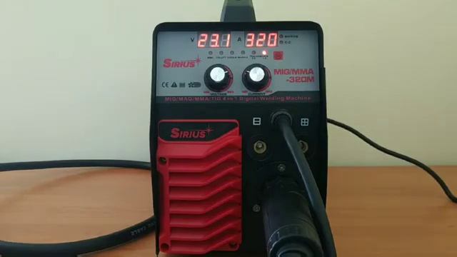 Полуавтомат SIRIUS MIG/MMA-320 4in1 Настройки управлений синергетика смотреть онлайн