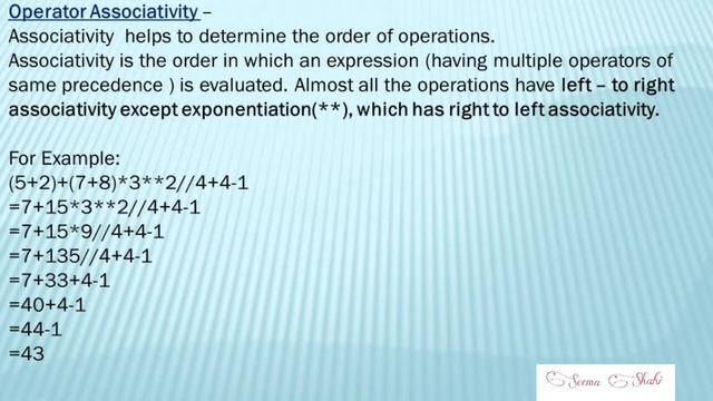 Operator Precedence | Python tutorial смотреть онлайн
