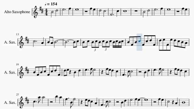Alto Sax Sheet Music: How to play Qilin's Prance (Genshin Impact) by Yu Peng Cheng смотреть онлайн