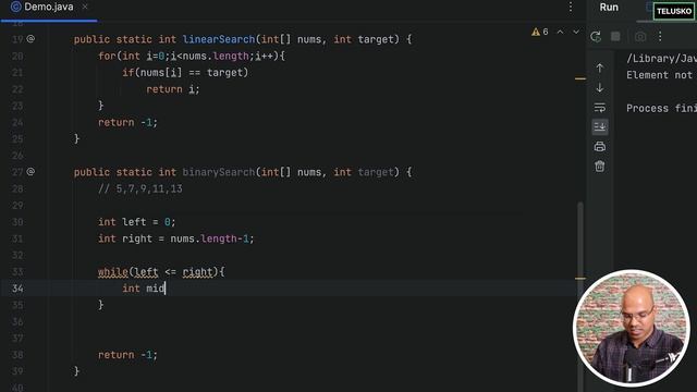 Linear & Binary Search Code | Big O Notation смотреть онлайн