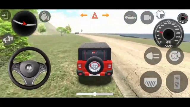 Indian Red Mahindra Thar Modified Car Android Game - Indian Car Simulator 3D || Gadi Wala Game смотреть онлайн
