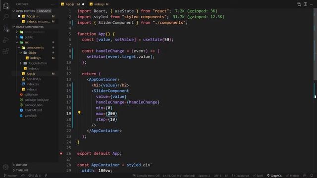 Custom Slider | React JS w/ Styled Component (in Hindi Step-by-Step) смотреть онлайн