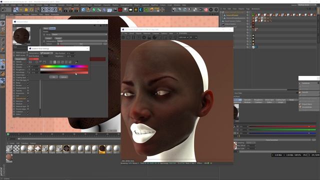 Cinema 4D Tutorial - Black Skin (From Daz to Octane) смотреть онлайн