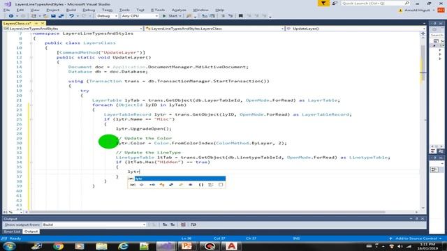 Updating a Layer in AutoCAD using C# (S7 - 4) смотреть онлайн