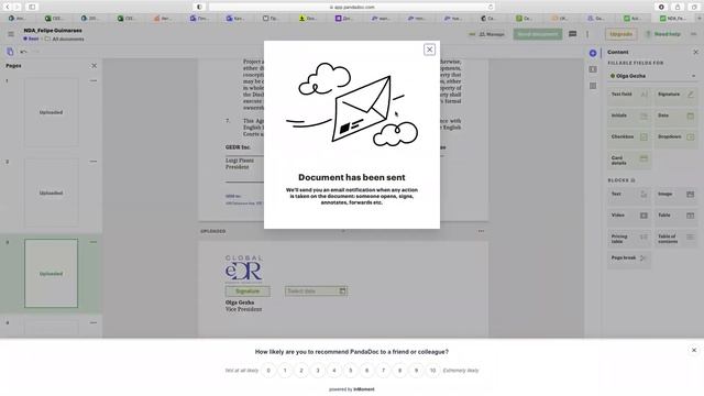 PandaDoc - удобный инструмент для внутреннего согласования документов смотреть онлайн
