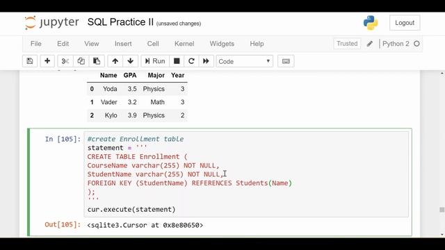 SQL Foreign Key : Data Science Code смотреть онлайн