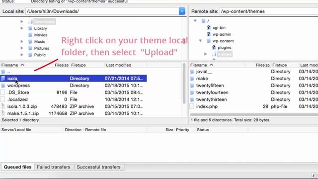 Install Wordpress theme using FTP client смотреть онлайн