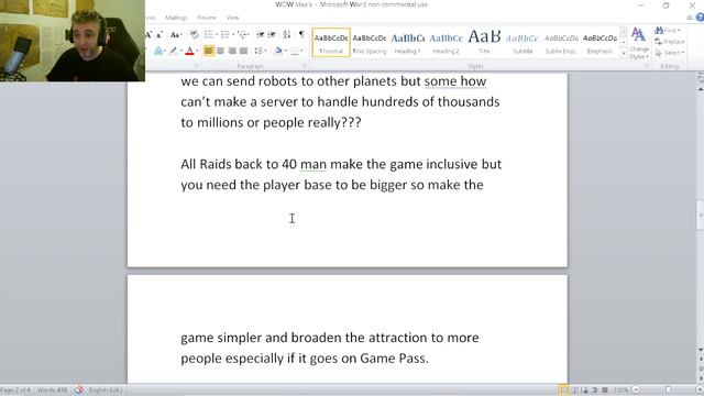 Idea's To Improve World Of Warcraft