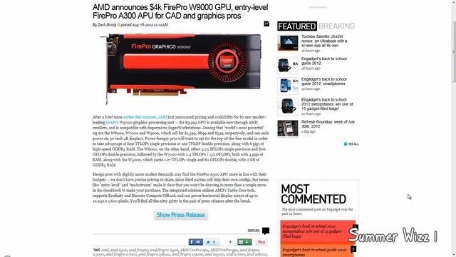 AMD announces FirePro W9000 GPU смотреть онлайн