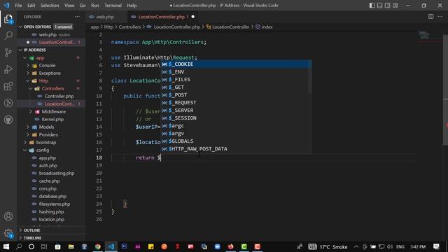 How To Get Location Information With IP Address In Laravel смотреть онлайн