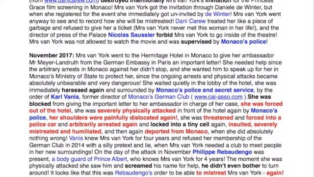 Prince Albert of Monaco destroys innocent truth tellers! Abuse List Part 1 смотреть онлайн