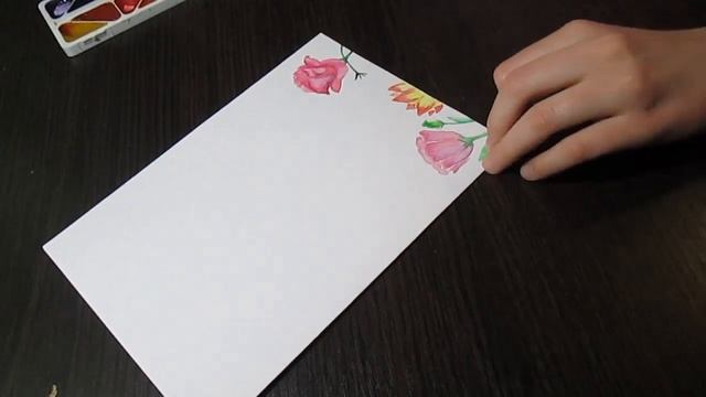 Открытка на день матери акварелью. смотреть онлайн
