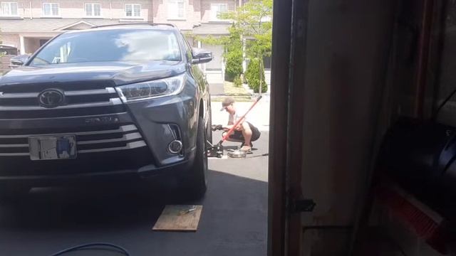 install 40 mm. wheel spaces Toyota highlander 2018 смотреть онлайн
