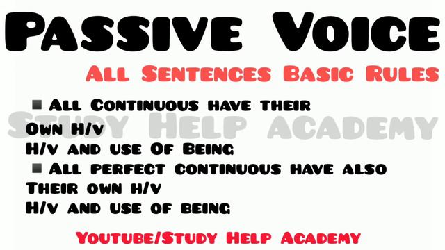 Active Passive Voice Basic Rules Of All Sentences in Urdu Full Explanation смотреть онлайн