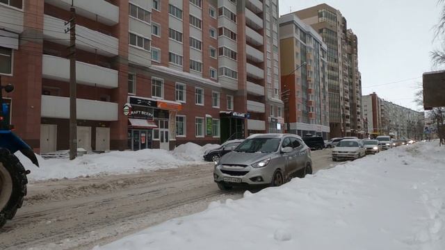 4k Snow removal Архангельск, уборка снега. 除雪 смотреть онлайн