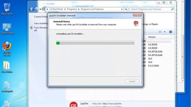 Uninstall Last.fm Scrobbler 2.1.36 смотреть онлайн