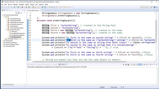 Java Interview Questions - String Pool - 1 смотреть онлайн