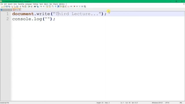 Learn JavaScript | where to attach JavaScript file & output | Lecture #3 | Nanosoft смотреть онлайн