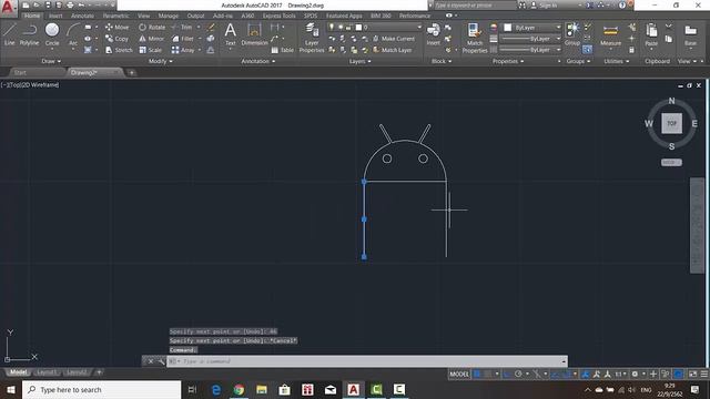 Android mascot 2D AUTOCAD? смотреть онлайн
