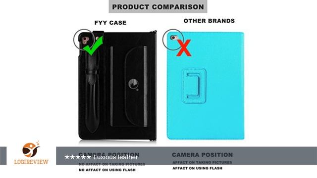 iPad Pro 9.7 Case, iPad Pro 9.7 inch Case, FYY Luxurious Genuine Leather Case All-Powerful Cover fo смотреть онлайн