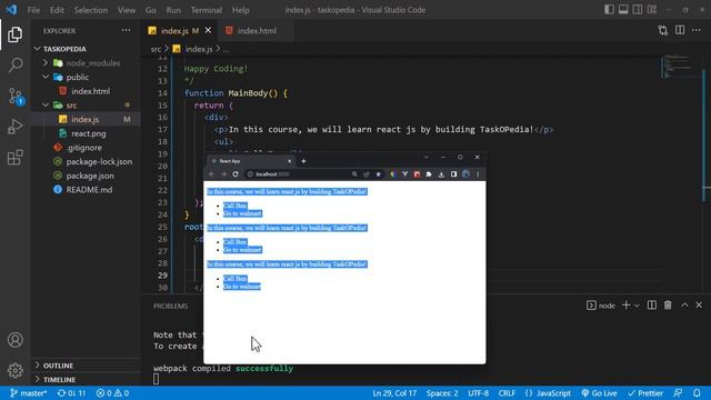 Создание компонентов в React и синтаксис в JSX смотреть онлайн