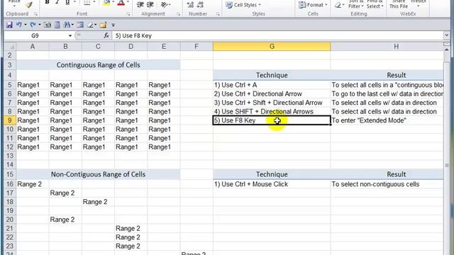 Essential Excel Skill #2 - Selecting Cell Ranges Efficiently смотреть онлайн