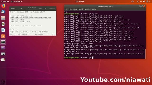 How To Install KODI in Ubuntu 18.04 Bionic смотреть онлайн
