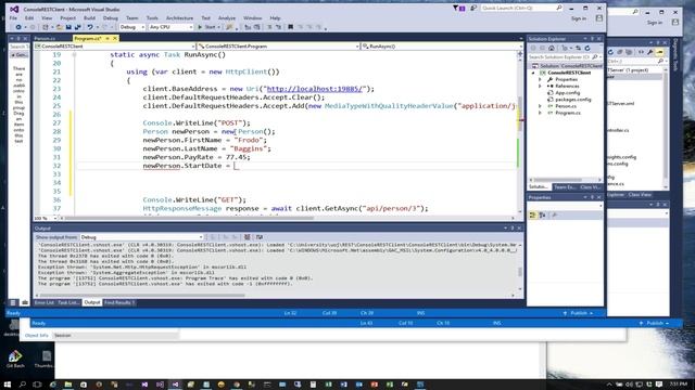 REST Client C# Console Part 2 (GET,POST,PUT,DELETE) смотреть онлайн