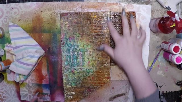 Mixed media 3D canvas "Street" Tutorial смотреть онлайн