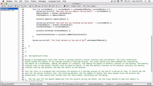 6.12. (Part 3) SavingsAccount Class - Java смотреть онлайн